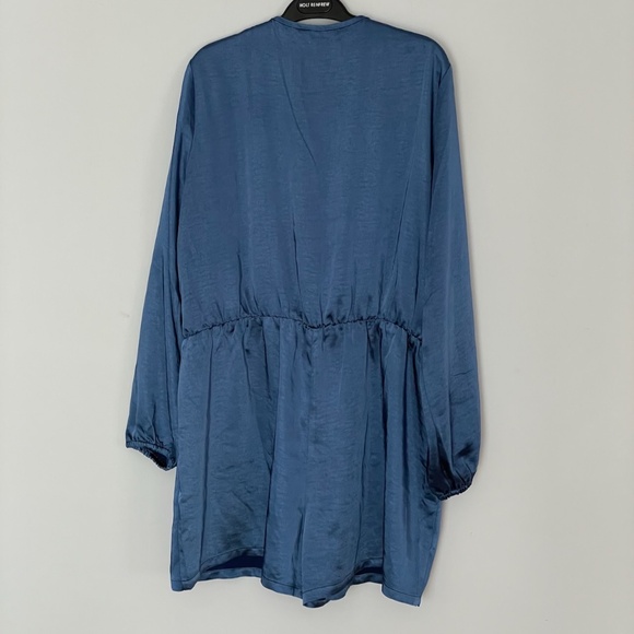 NWT RW&Co women blue long sleeve romper jumpsuit size XL - Picture 10 of 15